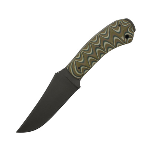 Winkler Knives - Crusher Belt Knife - 80CRV2 Steel - Flat Grind - Camo G10 Sculpted