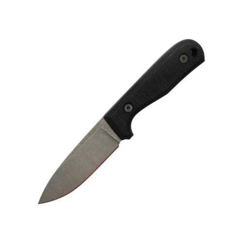 Very Good Knife Company - Rogue - 4" AEB-L Fixed Blade W/ Midnight Jute Canvas Micarta Handle