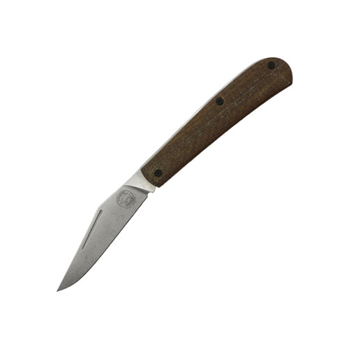 White River Knives - Trailhead Trapper - Magnacut Steel Blade - Natural Burlap Micarta Handle