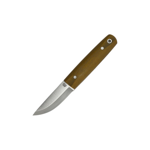 LT Wright Knives Pronghorn - ProCut Steel - Scandi Grind - Natural Micarta Handle
