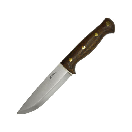 LT Wright Knives Forest Trail - A2 Steel - Scandi Grind - Desert Ironwood Handle w/ Black Liners - #6