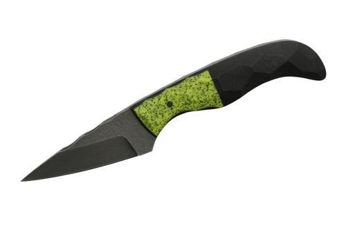 Aux Mfg Custom Karl Jr, Black G10 / Green GripX, Acid Wash AEB-L