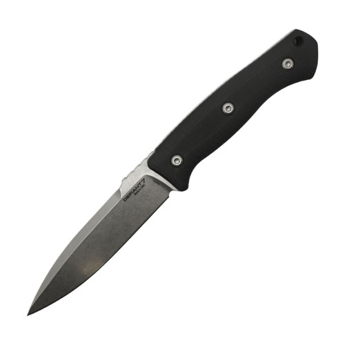 Defiant 7 BK - Black G10 - Stonewash S45VN