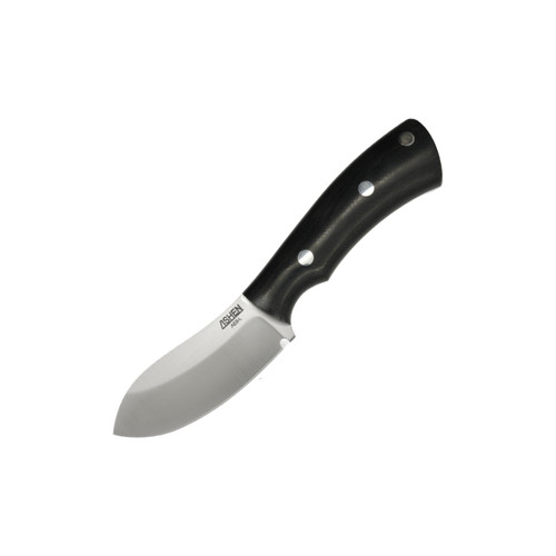 Lishen Knives Puma, Black Canvas Micarta w/ Aluminum Pins, AEB-L
