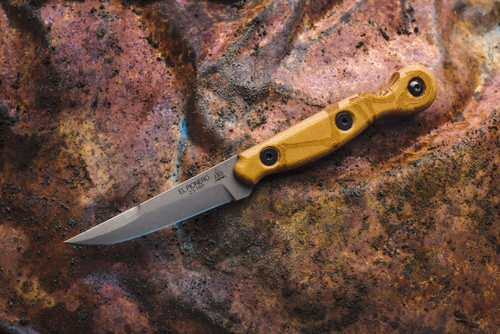 TOPS Knives El Pionero - ELPO-01 - Tan Canvas Micarta Handle - Kydex Sheath