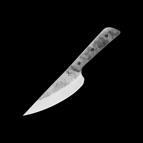TOPS Knives Frog Market Special - Custom FMS with Voodoo Resins Gray and Black Handles