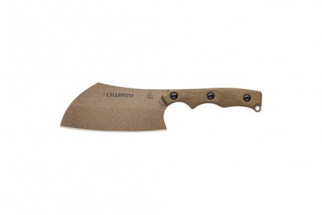 TOPS Knives El Chappito - Coyote Tan Blade - Green Canvas Micarta Handle