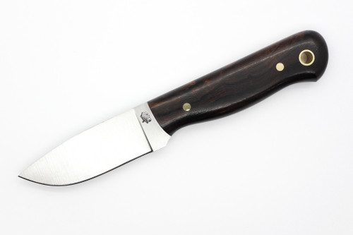 LT Wright Knives Brumby Lite - A2 Steel - Flat Grind - Desert Ironwood W/ Black Liners Handle - 8