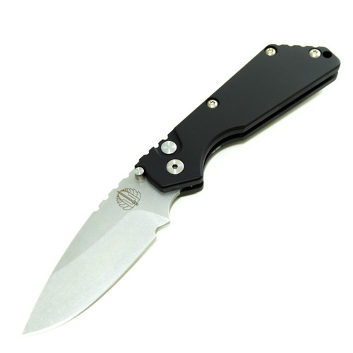 ProTech Strider SnG - Black Aluminum / Stonewash 154CM - 2401