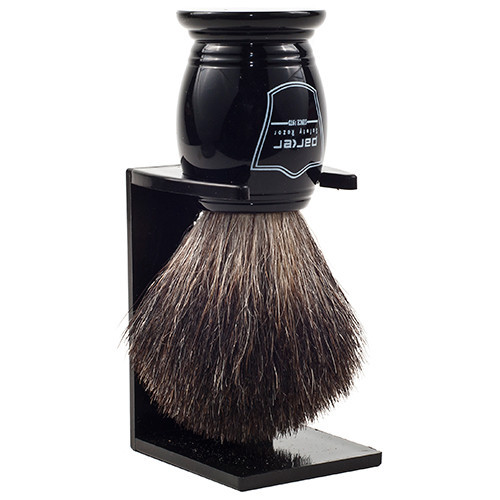Parker BKBB Black Resin Handle Badger Brush