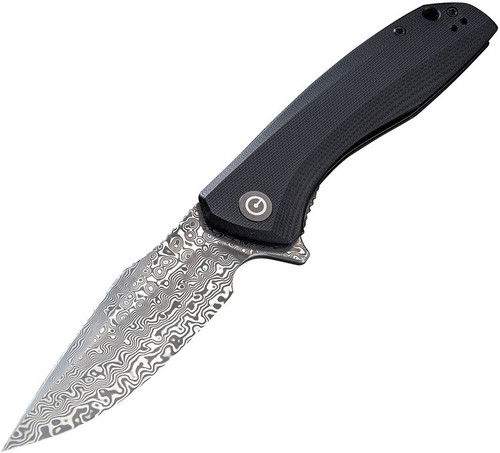 Civivi Baklash - Black G10 / Damascus - C801DS