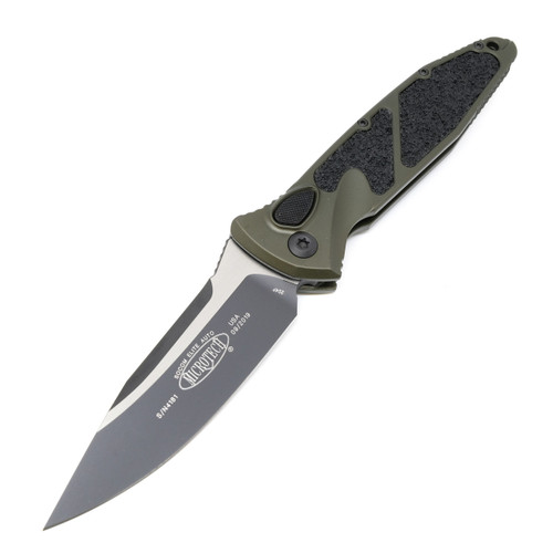 Microtech SOCOM Elite Auto Spearpoint, OD Green Aluminum / Cerakote M390 - 160A-1OD