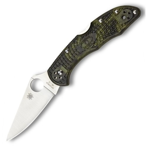 Spyderco Delica 4 - Zome Green FRN / Satin VG-10 - C11ZFPGR