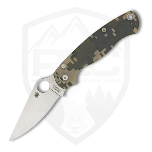 Spyderco Paramilitary 2 Digital Camo G10, Satin S45VN - C81GPCMO2