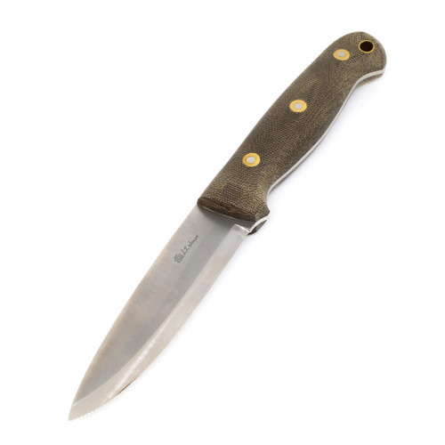 LT Wright GNS AEB-L Scandi Green Matte Micarta