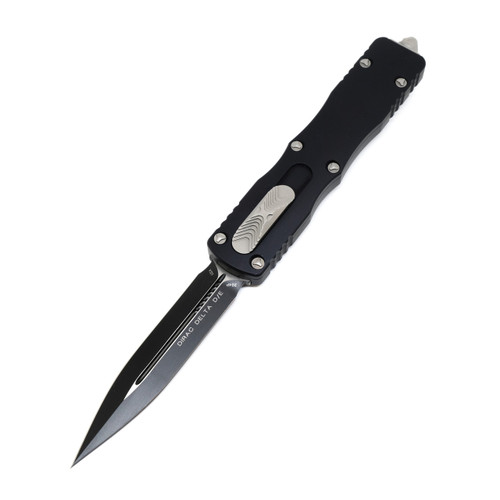 Microtech Dirac Delta Double Edge, Black Aluminum / Black M390 - 227-1
