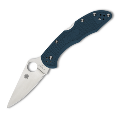 Spyderco Delica 4, Blue FRN / Satin K390 - C11FPK390