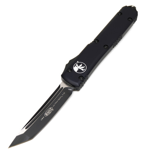 Microtech Ultratech Tanto Tactical, Black Aluminum / Black M390 - 123-1T