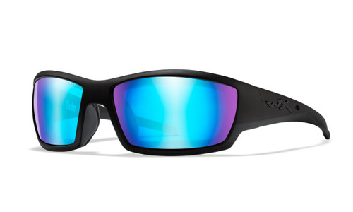 Wiley X CCTID09 Tide POL Blue Mirror Lens/Matte Black Frame
