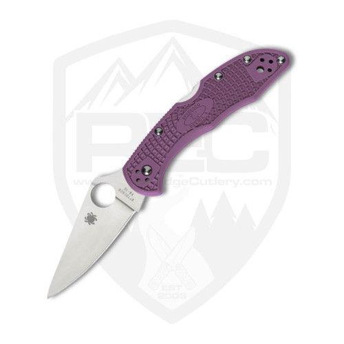 Spyderco Delica 4, Purple FRN / Satin VG-10 - C11FPPR