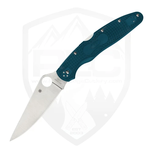 Spyderco Police 4 Lightweight, Blue FRN / Satin K390 - C07FP4K390