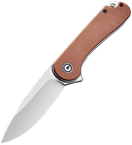 Civivi Elementum - Brown Micarta / Satin D2 - C907M