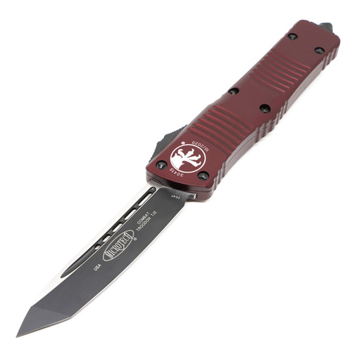 Microtech Combat Troodon Tanto, Merlot Aluminum / Black M390 - 144-1MR