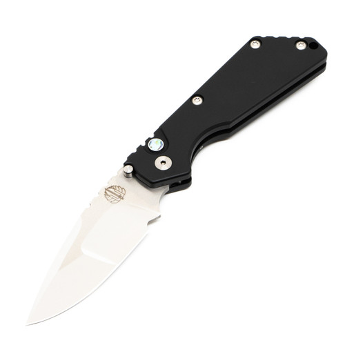 ProTech 2450 Strider SnG Custom Black Aluminum, Abelone Push Button, Irie Hand Compound/Mirror Finish