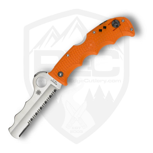 Spyderco Assist, Orange FRN / Satin VG-10, Serrated - C79PSOR