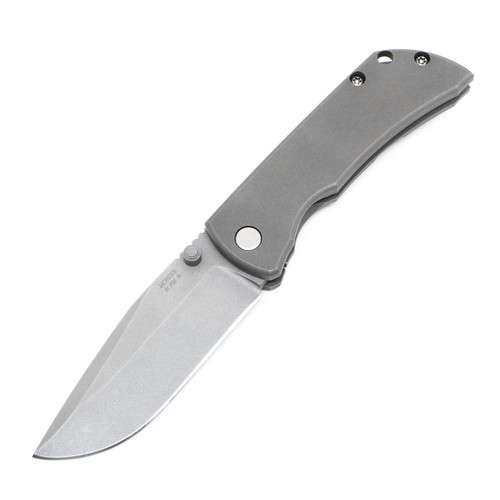 McNees Knives MAC2 Matte Titanium, Stonewash 20CV