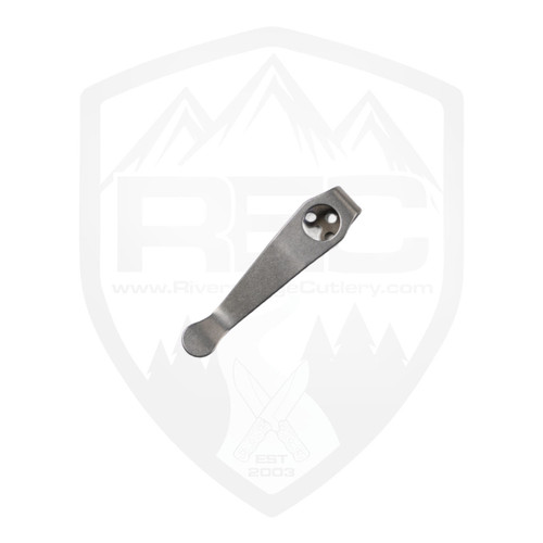 Lynch Northwest Spyderco Standard Titanium Clip, Stonewashed