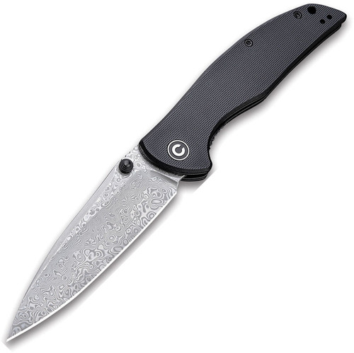 Civivi Governor - Black G10 / Damascus Blade - C911DS