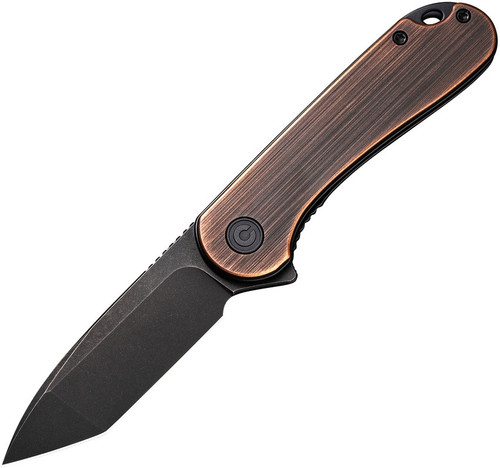 Civivi Elementum - Black Hand Rubbed Copper / Black Stonewashed Tanto D2 - C907T-B