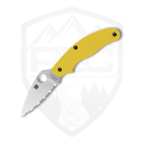Spyderco UK Penknife Salt Yellow FRN, SpyderEdge Satin Magnacut - C94SYL