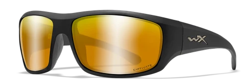 Wiley X ACCOME04 Omega Captivate POL Bronze Mirror Lens/ Matte Black Frame