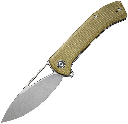 Civivi Riffle - Olive Micarta / Gray Stonewashed 14C28N - C2024B