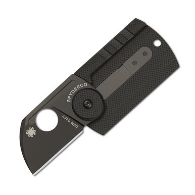 Spyderco Dogtag, Carbon Fiber / Black TiCN CPM-S30V - C188CFBBKP