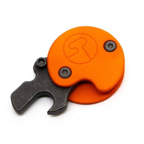 Serge Snapper Orange G10 - Stonewash Ti