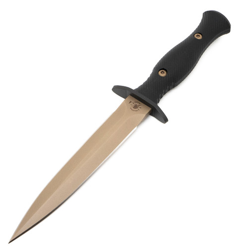Spartan Blades Harsey Dagger - Flat Dark Earth CPM S45VN / Black Micarta w/ Black Nylon MOLLE Sheath - SB49DEBKNLBK