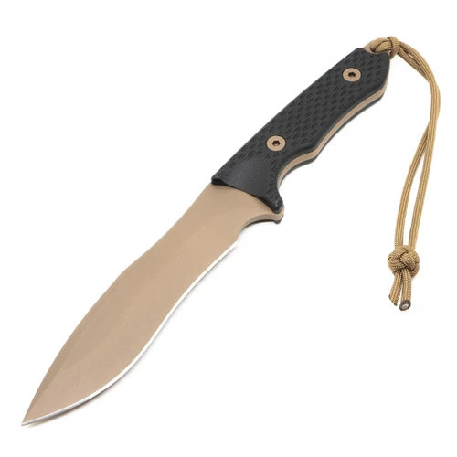 Spartan Blades Ronin Shinto - Flat Dark Earth CPM S45VN / Tan Micarta w/ Black Kydex Sheath - SB47DEBKKYTN