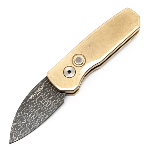 ProTech Runt 5 Wharncliffe Limited Edition - Bronze Alu / Vegas Forge Damascus - R5112-D