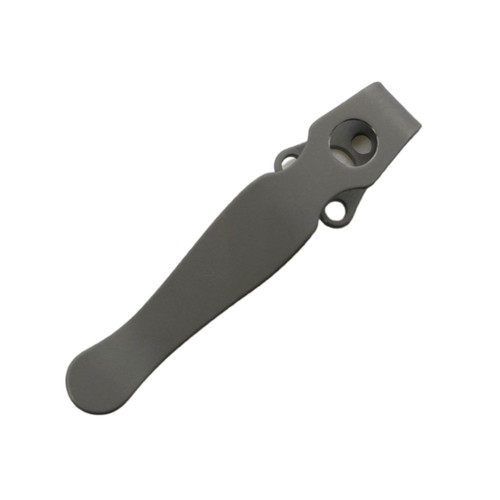 Lynch Northwest Spyderco Shaman Titanium Deep Carry Clip, Sandwashed