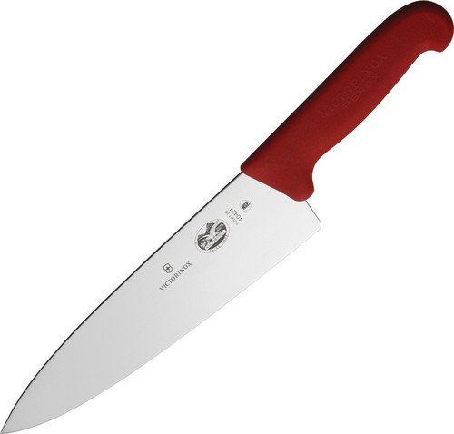 Victorinox 8" Chef's Knife Red Fibrox Handle