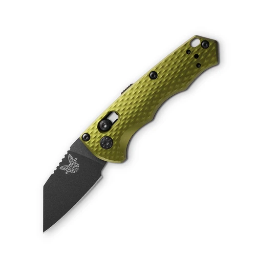 Benchmade Partial Immunity, Woodland Green Billet Aluminum Handles / Black CPM-M4 - 2950BK-2