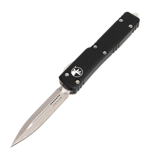 Microtech UTX-70 Double Edge, Black Aluminum / Apocalyptic M390 - 147-10AP
