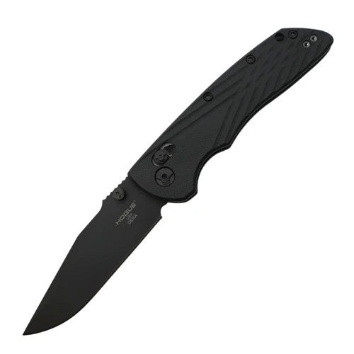 Hogue Deka Clip Point - Black G-10 / Cerakote CPM-20CV - 24276
