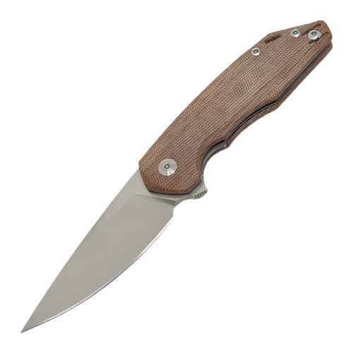 GiantMouse ACE Corta, Natural Canvas Micarta / Satin M390