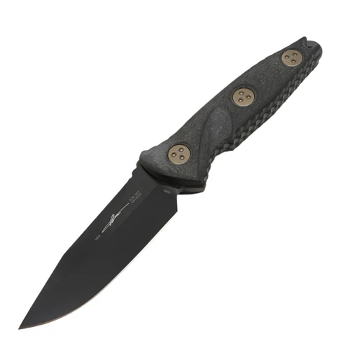 Microtech Signature Series SOCOM Alpha Mini Carbon Fiber / DLC M390 - 113M-1DLCTCFS
