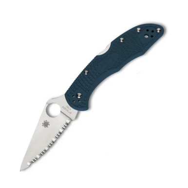 Spyderco Delica 4 Blue FRN SpyderEdge, Satin K390 - C11FSK390