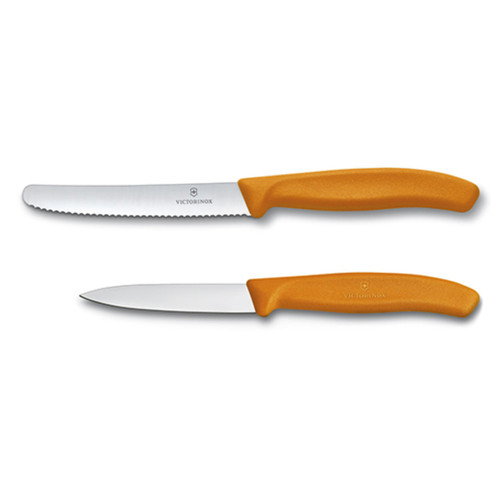 Victorinox Swiss Classic Utility/Paring 2pc Set, Orange